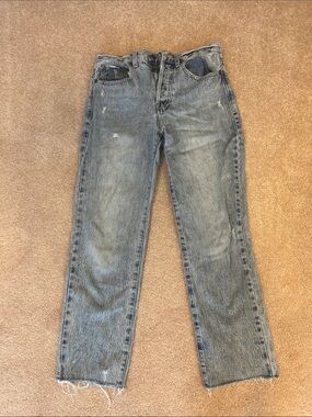 pistola women’s straight jeans lightly distressed